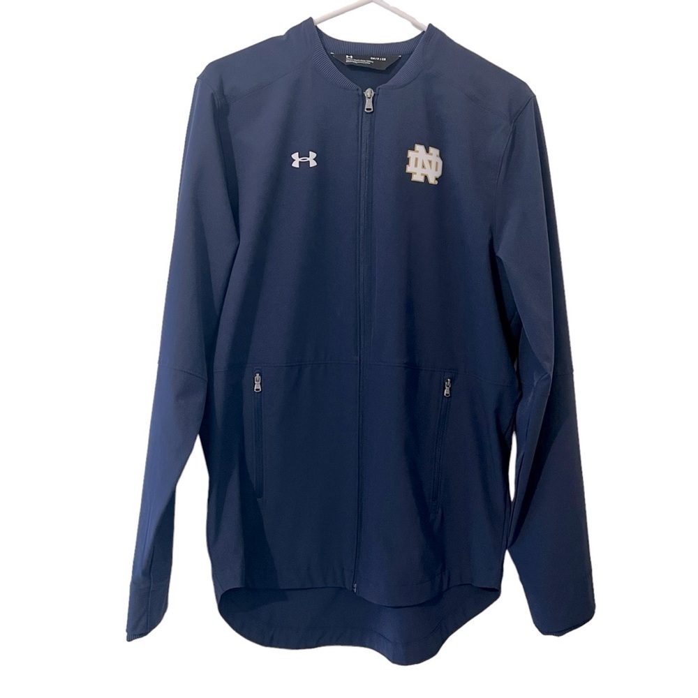 Notre Dame Fighting Irish Under Armour Jacket Navy Men's‎ Small